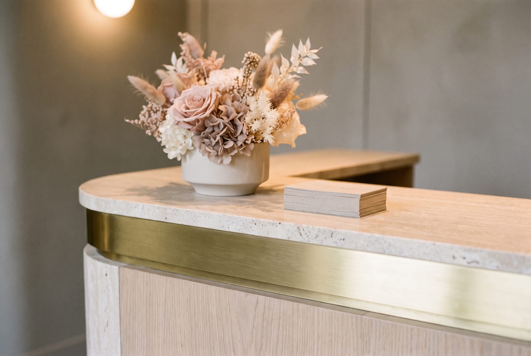The reception at Lash & Brow Studio by Alex